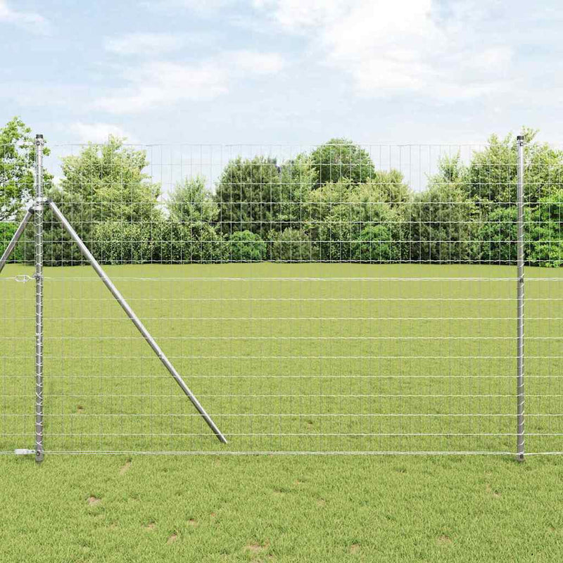 vidaXL Európai Kerítés Ezüst 1.5 x 10 m Meleg horganyzott vas