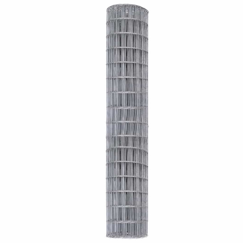 vidaXL Európai Kerítés Ezüst 1.5 x 10 m Meleg horganyzott vas