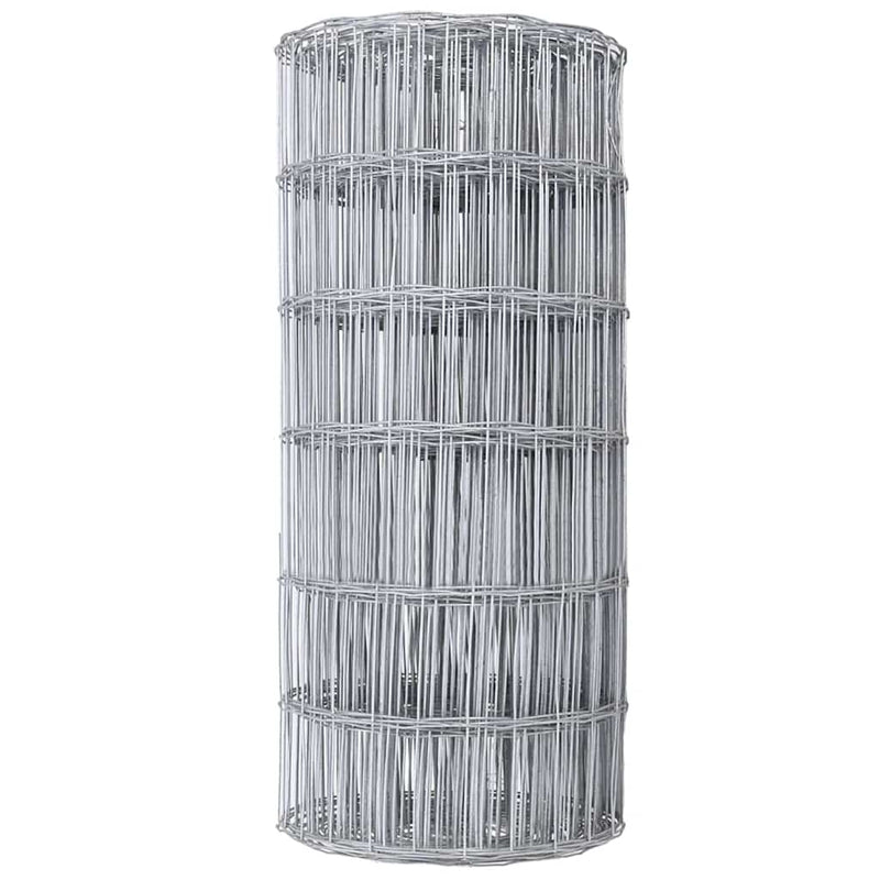 vidaXL Európai Kerítés Ezüst 0,6 x 10 m Meleg horganyzott vas