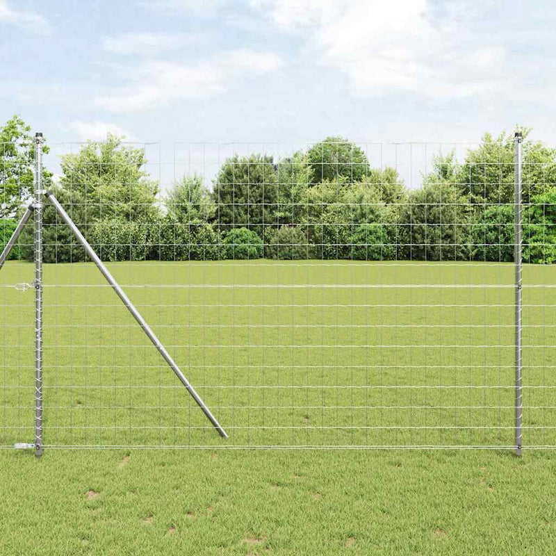 vidaXL Európai Kerítés Ezüst 1.6 x 10 m Meleg horganyzott vas