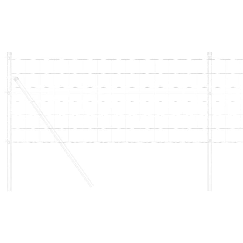 vidaXL Európai Kerítés Ezüst 0,6 x 10 m Meleg horganyzott vas