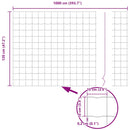 vidaXL Európai Kerítés 1,2 x 10 m PVC-bevonatú vas