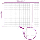 vidaXL Európai Kerítés Ezüst 1.2 x 10 m Meleg horganyzott vas