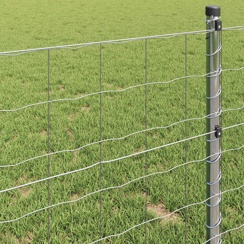 vidaXL Európai Kerítés Ezüst 1.5 x 10 m Meleg horganyzott vas