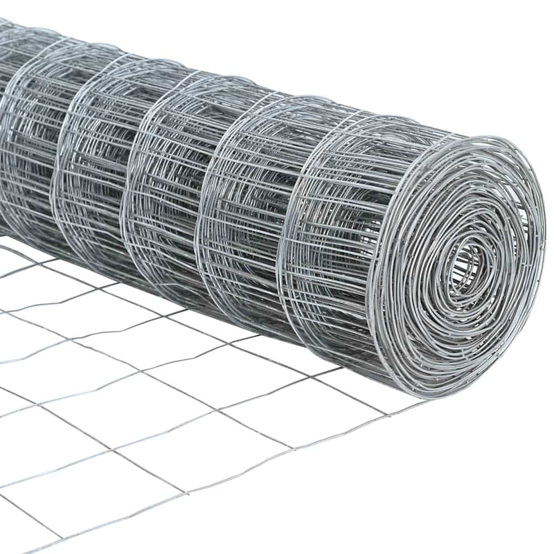 vidaXL Európai Kerítés Ezüst 1.6 x 10 m Meleg horganyzott vas