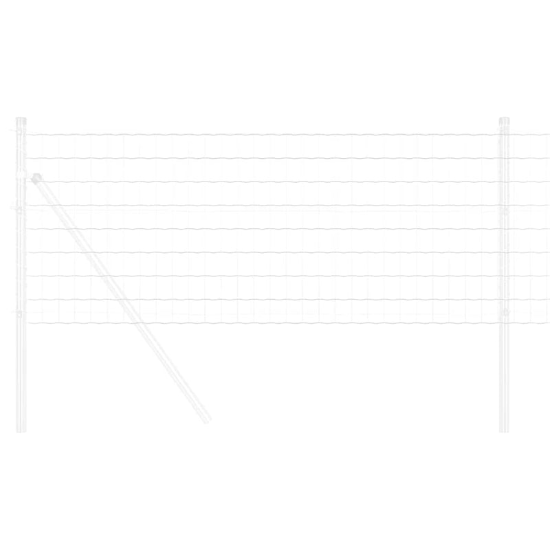 vidaXL Európai Kerítés Ezüst 0,4 x 25 m Meleg horganyzott vas