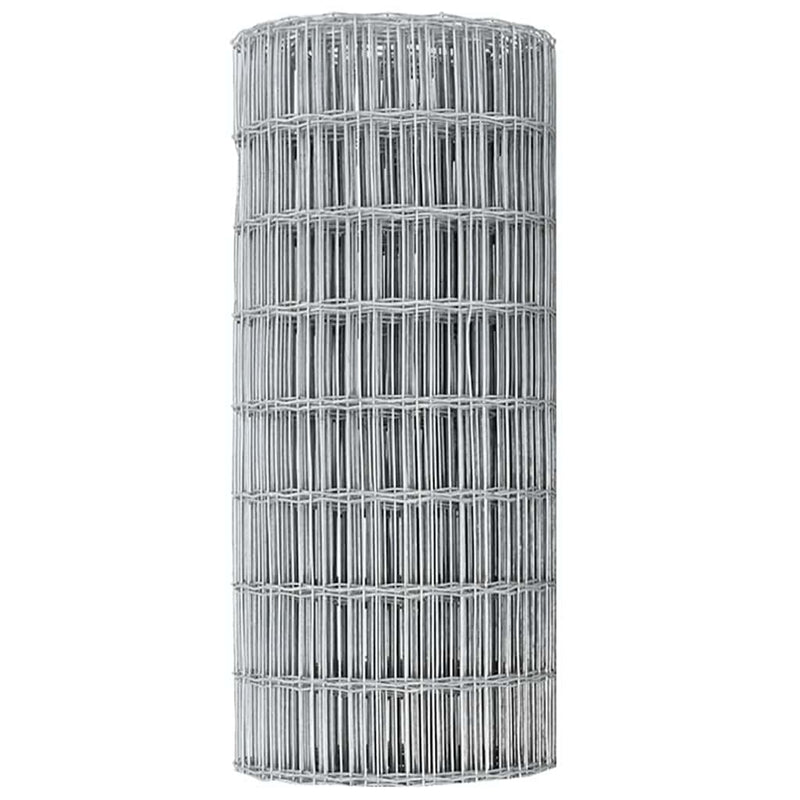 vidaXL Európai Kerítés Ezüst 0,6 x 25 m Meleg horganyzott vas