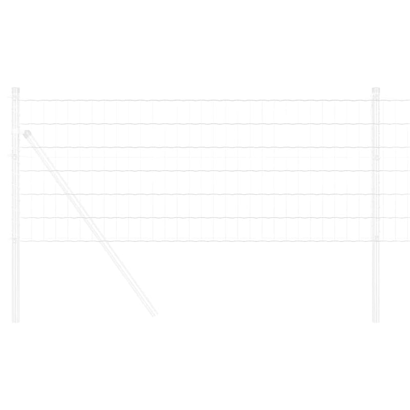 vidaXL Európai Kerítés Ezüst 0,6 x 25 m Meleg horganyzott vas