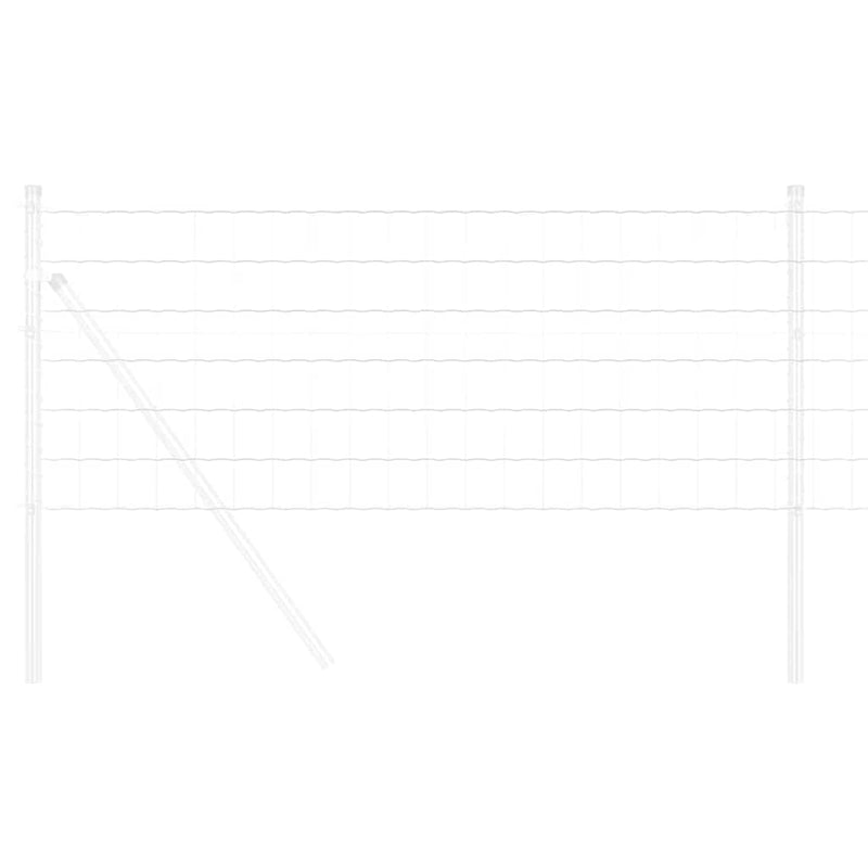 vidaXL Európai Kerítés Ezüst 0,4 x 25 m Meleg horganyzott vas