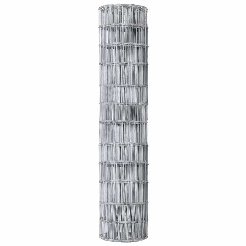vidaXL Európai Kerítés Ezüst 1.2 x 25 m Meleg horganyzott vas