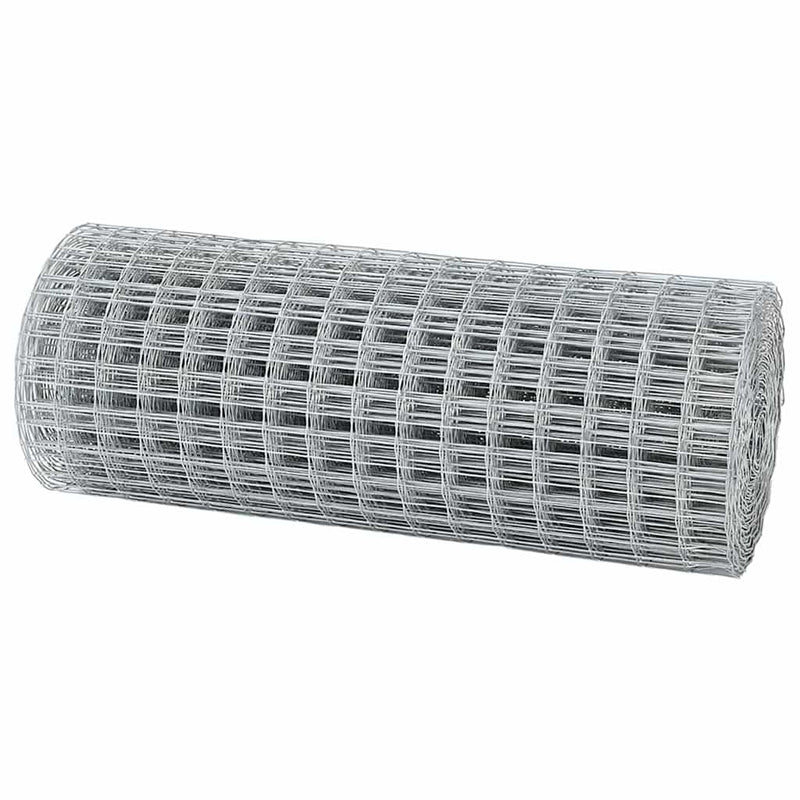 vidaXL Európai Kerítés Ezüst 0.8 x 25 m Meleg horganyzott vas