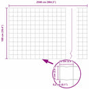 vidaXL Európai Kerítés 1 x 25 m PVC-bevonatú vas