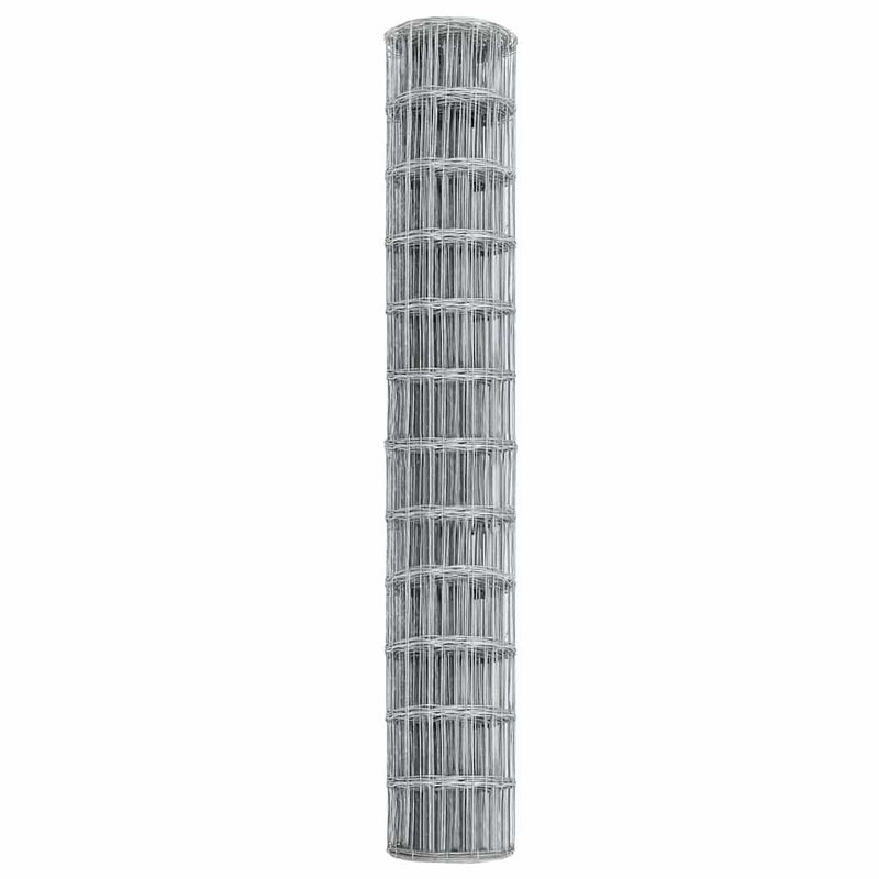 vidaXL Európai Kerítés Ezüst 1.2 x 25 m Meleg horganyzott vas