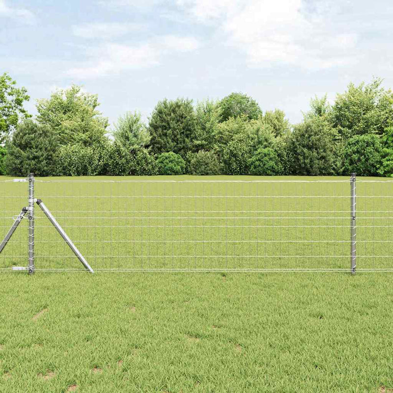 vidaXL Európai Kerítés Ezüst 0.4 x 50 m Meleg horganyzott vas