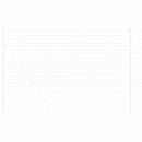 vidaXL Európai Kerítés Ezüst 1 x 10 m Meleg horganyzott vas