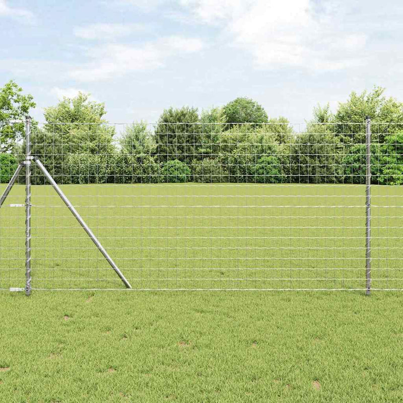 vidaXL Európai Kerítés Ezüst 1.2 x 10 m Meleg horganyzott vas