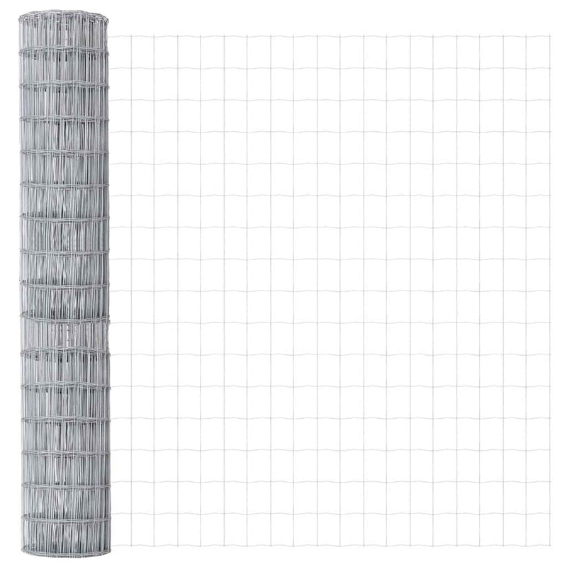 vidaXL Európai Kerítés Ezüst 1.5 x 10 m Meleg horganyzott vas