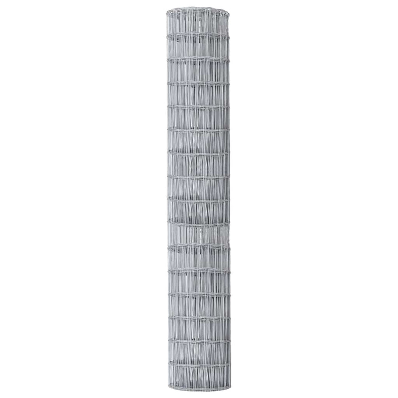 vidaXL Európai Kerítés Ezüst 1.5 x 10 m Meleg horganyzott vas