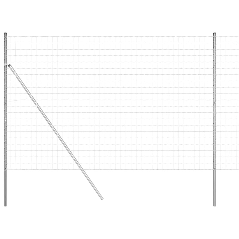 vidaXL Európai Kerítés Ezüst 1.5 x 10 m Meleg horganyzott vas