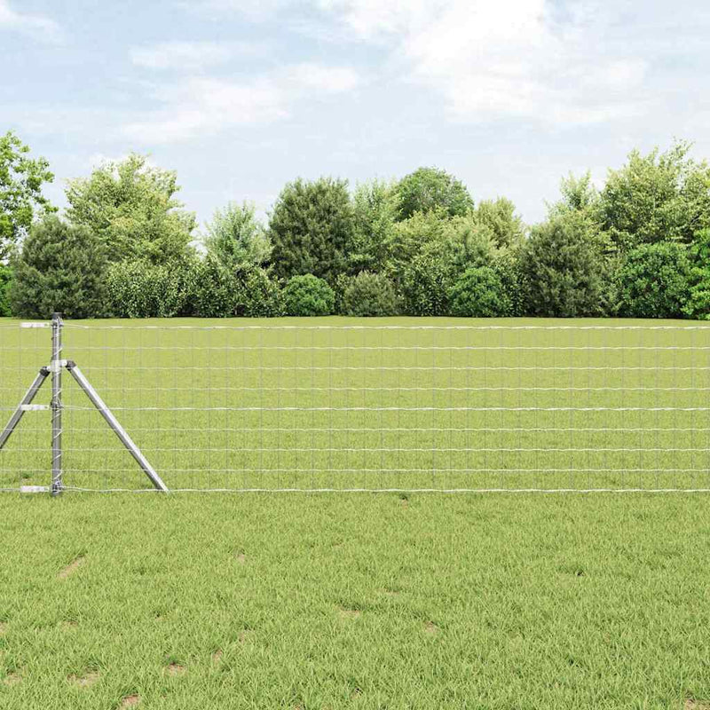 vidaXL Európai Kerítés Ezüst 0.6 x 50 m Meleg horganyzott vas