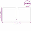 vidaXL Medence Polár Szürke 1 x 10 m Poliészter és pamut