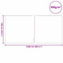 vidaXL Medence Polár Szürke 1 x 25 m Poliészter és pamut