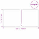 vidaXL Medence Polár Szürke 1 x 50 m Poliészter és pamut