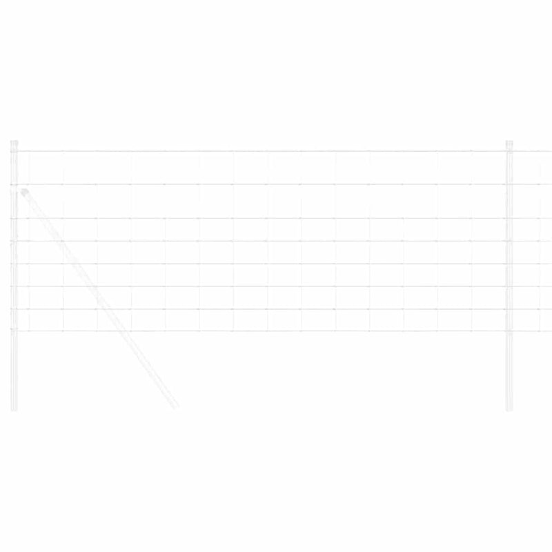 vidaXL Legelőkerítés Szürke 0.8 x 10 m Acél