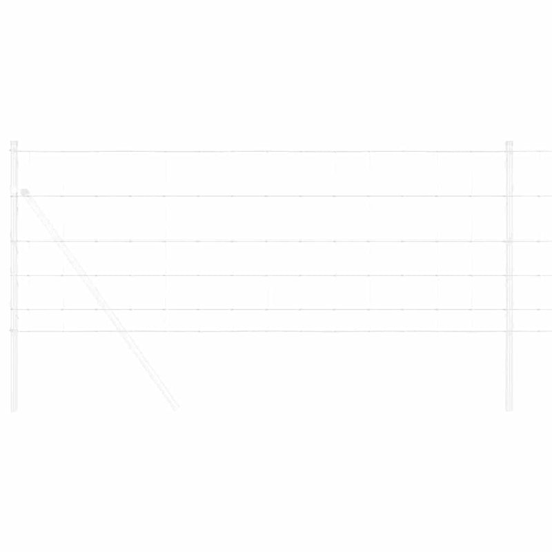 vidaXL Legelőkerítés Ezüst 50 x 0.8 m Horganyzott acél