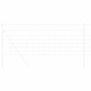 vidaXL Legelőkerítés Ezüst 50 x 0.8 m Horganyzott acél