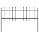 vidaXL Kerti Kerítés Szürke 1.7 x 0.6 m Porszórt Acél
