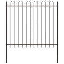 vidaXL Kerti Kerítés Szürke 1.7 x 1.5 m Porszórt Acél