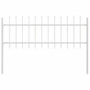 vidaXL Kerti Kerítés Fehér 1.7 x 0.6 m Porszórt Acél