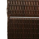 vidaXL Szobaelválasztó Barna 146 x 180 cm polirattan