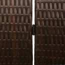 vidaXL Szobaelválasztó Barna 146 x 180 cm polirattan