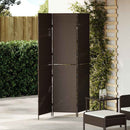 vidaXL Szobaelválasztó Barna 146 x 180 cm polirattan