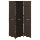 vidaXL Szobaelválasztó Barna 146 x 180 cm polirattan