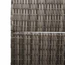 vidaXL Szobaelválasztó Szürke 146 x 180 cm polirattan
