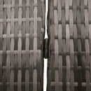 vidaXL Szobaelválasztó Szürke 146 x 180 cm polirattan