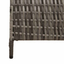 vidaXL Szobaelválasztó Szürke 146 x 180 cm polirattan