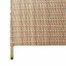 vidaXL Szobaelválasztó Bézs 147 x 180 cm polirattan