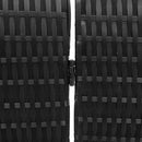 vidaXL Szobaelválasztó Fekete 195 x 180 cm polirattan