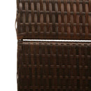 vidaXL Szobaelválasztó Barna 195 x 180 cm polirattan