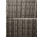 vidaXL Szobaelválasztó Szürke 195 x 180 cm polirattan