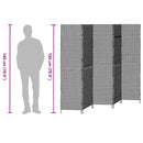 vidaXL Szobaelválasztó Bézs 242 x 180 cm polirattan