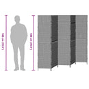 vidaXL Szobaelválasztó Bézs 242 x 180 cm polirattan