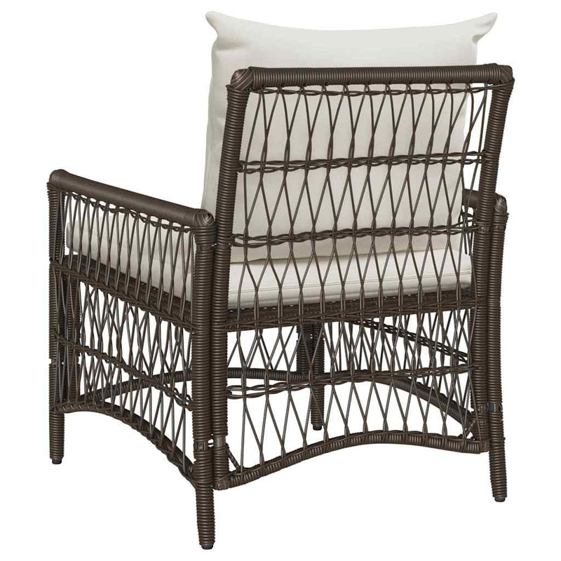 vidaXL Kerti Szék Barna 60 x 70 x 78cm polirattan