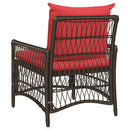 vidaXL Kerti Szék párnával Barna 73 x 61 x 77 cm polirattan