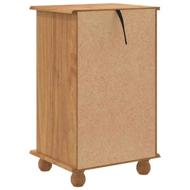 vidaXL Fiókos Szekrény fiókkal Barna 45.8 x 40 x 79 cm Tömör fenyőfa