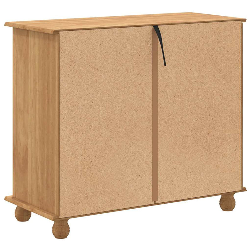 vidaXL Fiókos Szekrény fiókkal Barna 91 x 40 x 79 cm Tömör fenyőfa